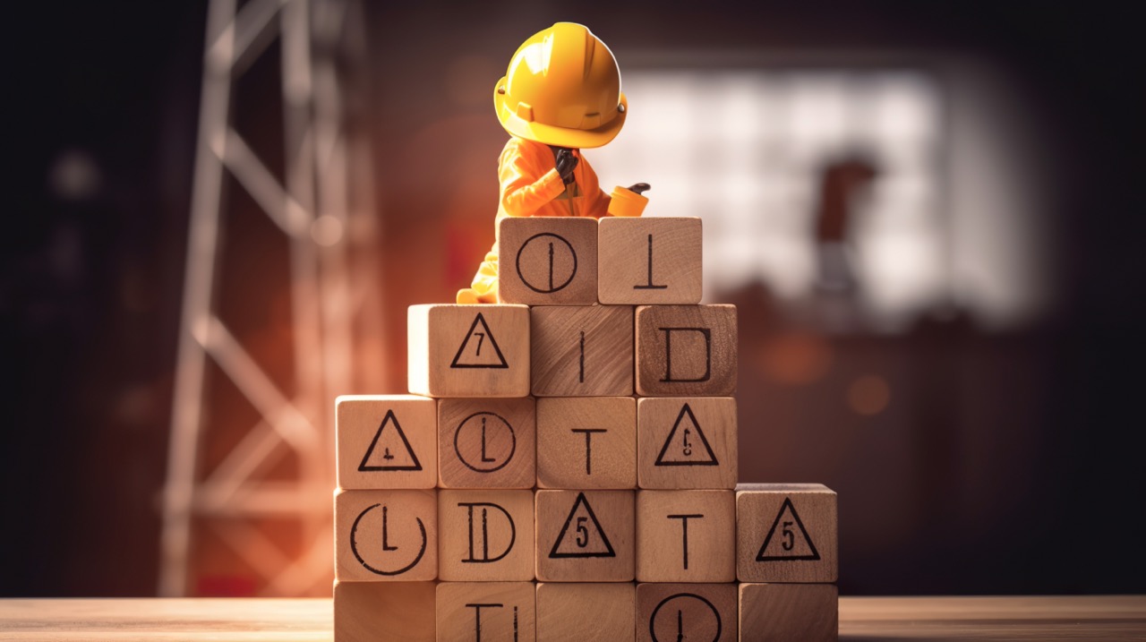 ISO 45001 Compliance - Work safety concept Safety at the workplace and compliance on wooden cube blocks Working standard process Zero accidents Using for safety awareness banner. AI Generative